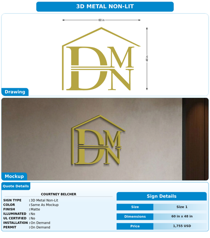 CUSTOM MOCKUP SIGN FOR Courtney Belcher