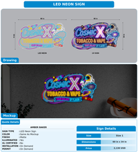 CUSTOM MOCKUP SIGN FOR Amber baker