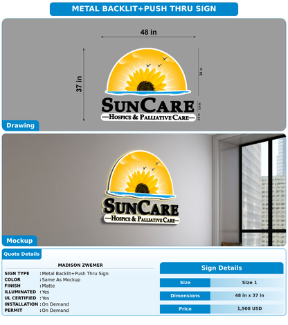 CUSTOM MOCKUP SIGN FOR Madison Zwemer