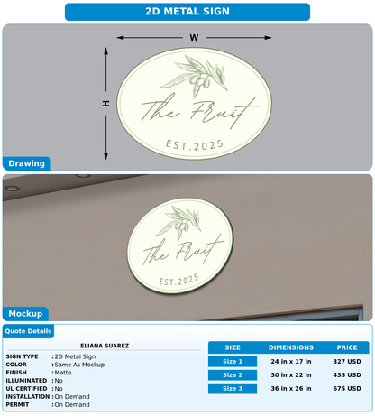 CUSTOM MOCKUP SIGN FOR Eliana Suarez