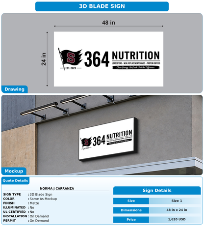 CUSTOM MOCKUP SIGN FOR Norma J Carranza