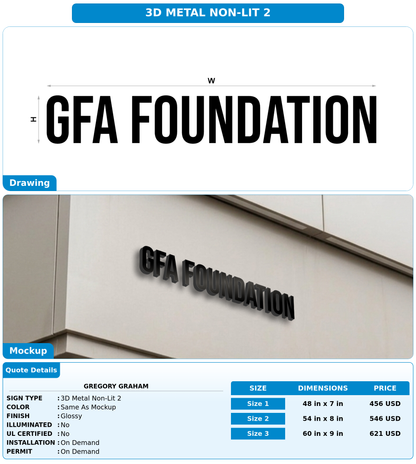 CUSTOM MOCKUP SIGN FOR gregory graham