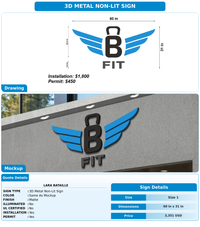 CUSTOM MOCKUP SIGN FOR Lara Bataille