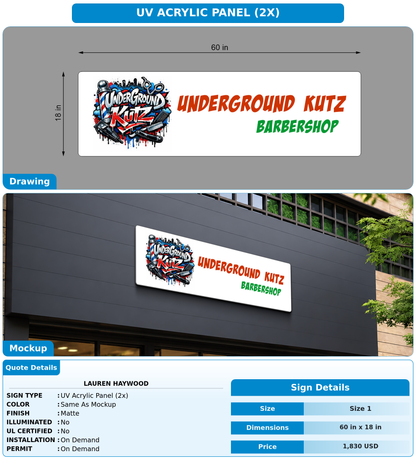 CUSTOM MOCKUP SIGN FOR lauren Haywood