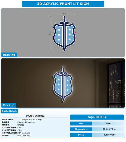 CUSTOM MOCKUP SIGN FOR Colton Sanchez
