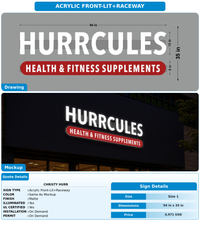 CUSTOM MOCKUP SIGN FOR Christy hurr