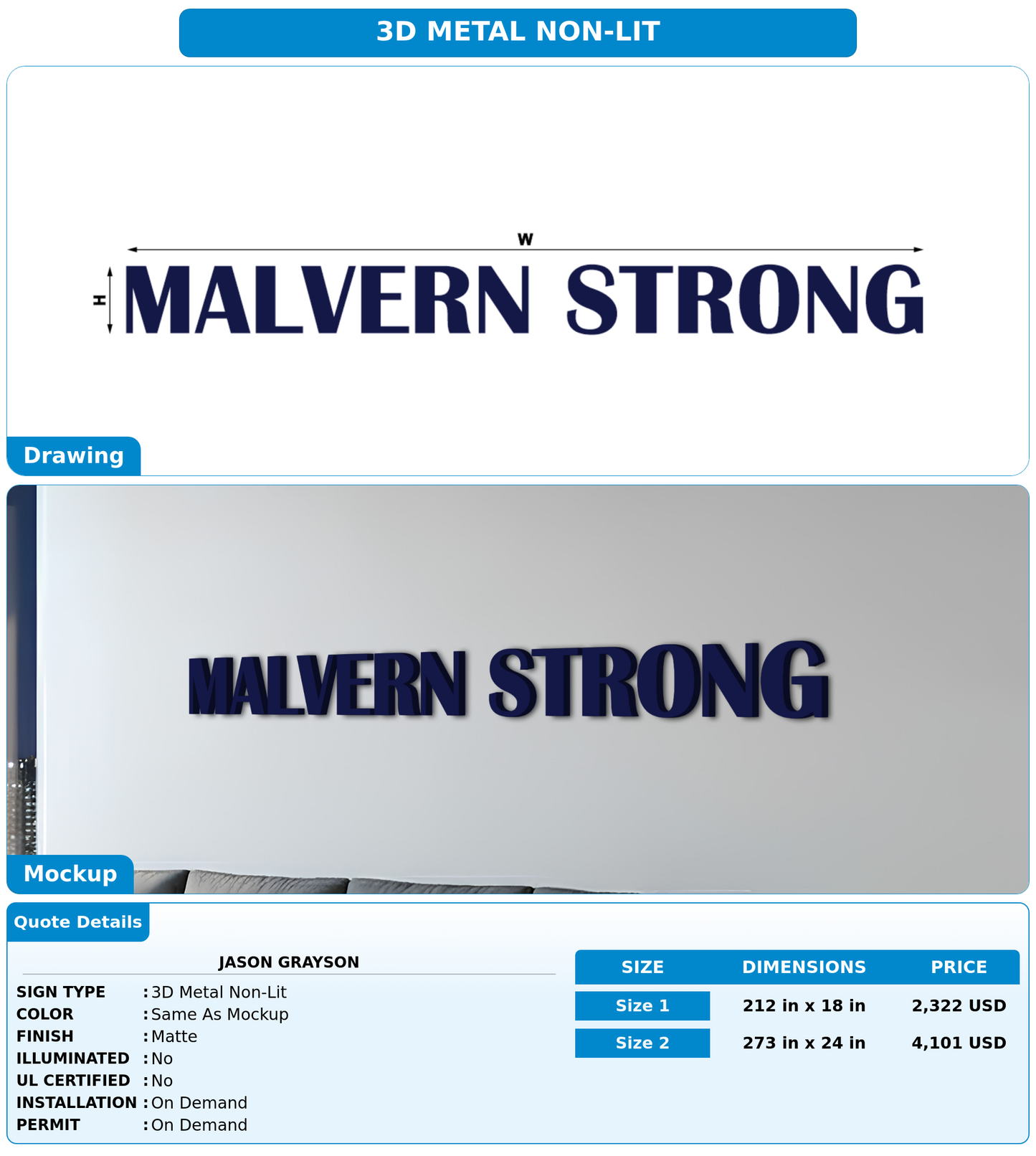 CUSTOM MOCKUP SIGN FOR Jason Grayson
