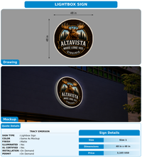 CUSTOM MOCKUP SIGN FOR Tracy Emerson