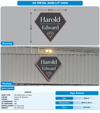 CUSTOM MOCKUP SIGN FOR Harold