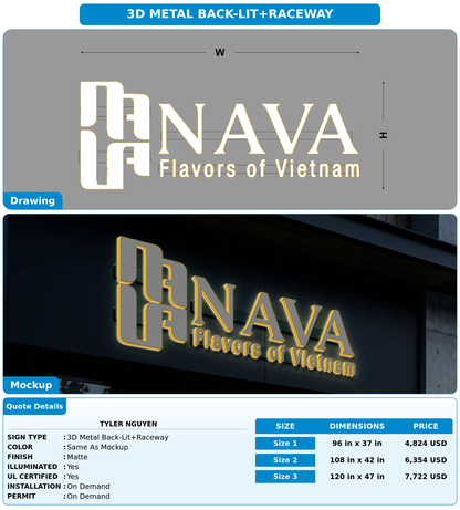 CUSTOM MOCKUP SIGN FOR Tyler Nguyen