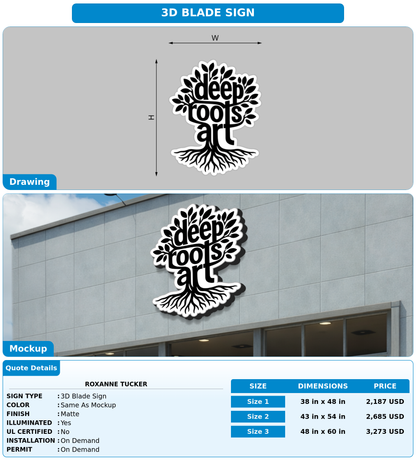 CUSTOM MOCKUP SIGN FOR Roxanne Tucker