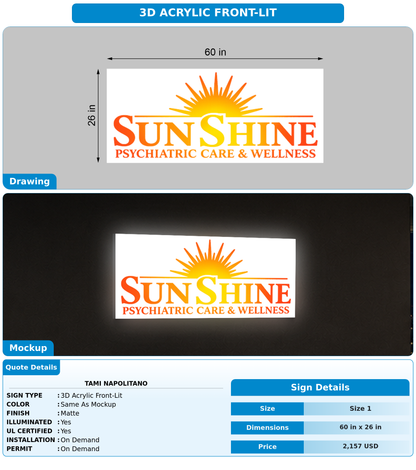 CUSTOM MOCKUP SIGN FOR Tami Napolitano