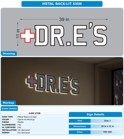 CUSTOM MOCKUP SIGN FOR Iloni Stob