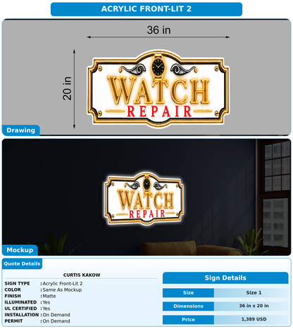 CUSTOM MOCKUP SIGN FOR Curtis Kakow