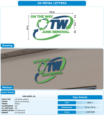 CUSTOM MOCKUP SIGN FOR Ivan James, Jr.