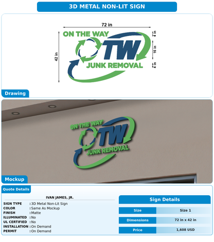 CUSTOM MOCKUP SIGN FOR Ivan James, Jr.