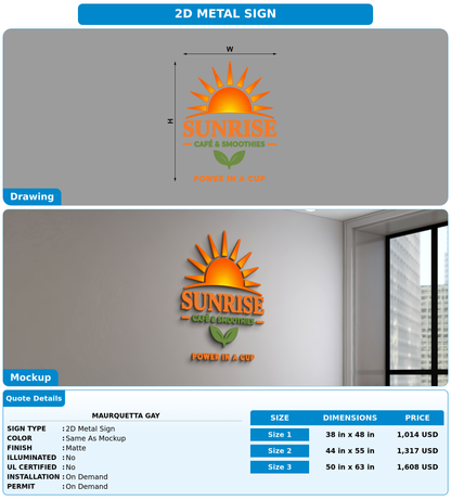 CUSTOM MOCKUP SIGN FOR Maurquetta Gay