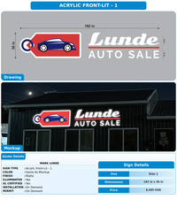 CUSTOM MOCKUP SIGN FOR Mark Lunde
