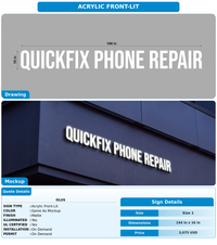 CUSTOM MOCKUP SIGN FOR Olus