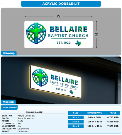 CUSTOM MOCKUP SIGN FOR Enrique Juarez