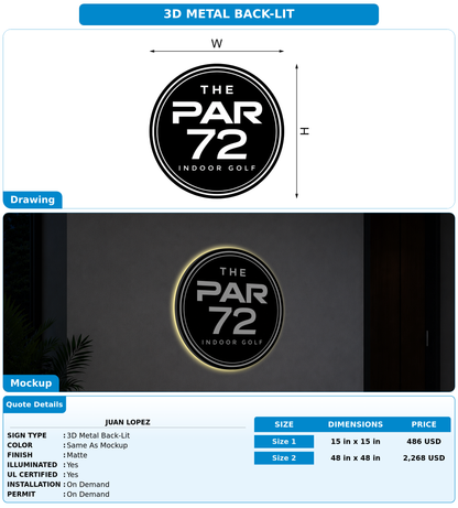 CUSTOM MOCKUP SIGN FOR Juan Lopez