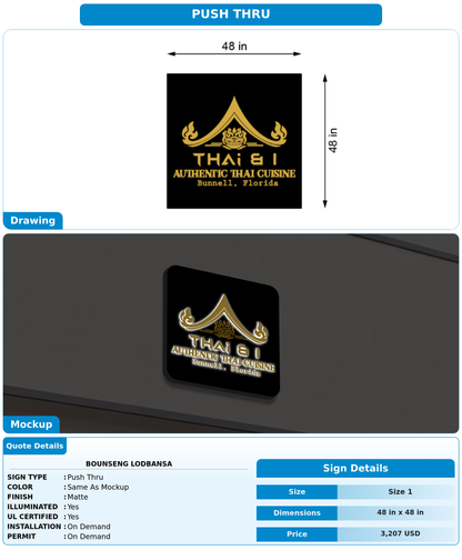 CUSTOM MOCKUP SIGN FOR Bounseng Lodbansa