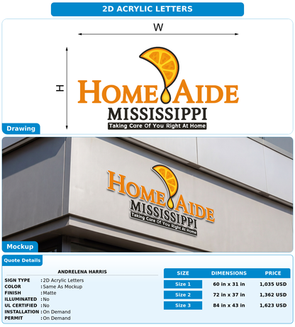 CUSTOM MOCKUP SIGN FOR Andrelena Harris