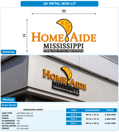 CUSTOM MOCKUP SIGN FOR Andrelena Harris
