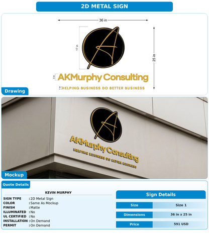 CUSTOM MOCKUP SIGN FOR Kevin MURPHY