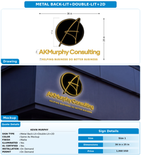 CUSTOM MOCKUP SIGN FOR Kevin MURPHY