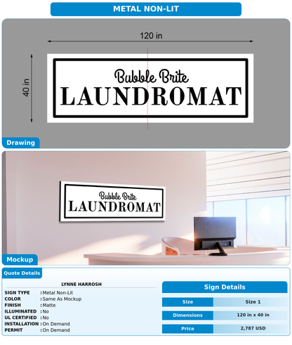 CUSTOM MOCKUP SIGN FOR Lynne Harrosh