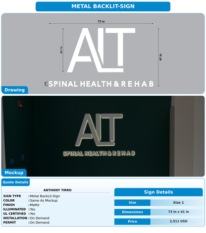 CUSTOM MOCKUP SIGN FOR Anthony Tirro