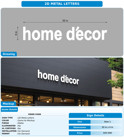 CUSTOM MOCKUP SIGN FOR Kwan Chan