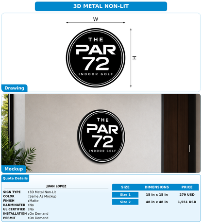 CUSTOM MOCKUP SIGN FOR Juan Lopez