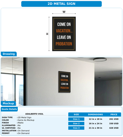 CUSTOM MOCKUP SIGN FOR adalberto vigil