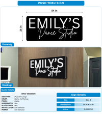 CUSTOM MOCKUP SIGN FOR Emily Swanson