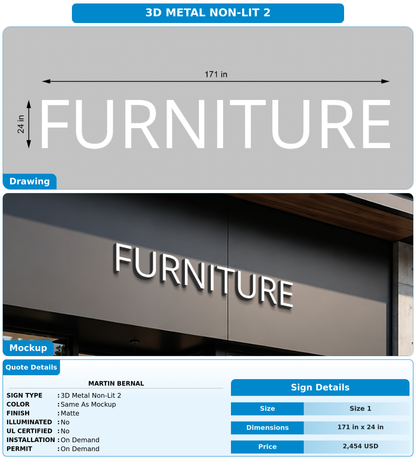 CUSTOM MOCKUP SIGN FOR Martin Bernal