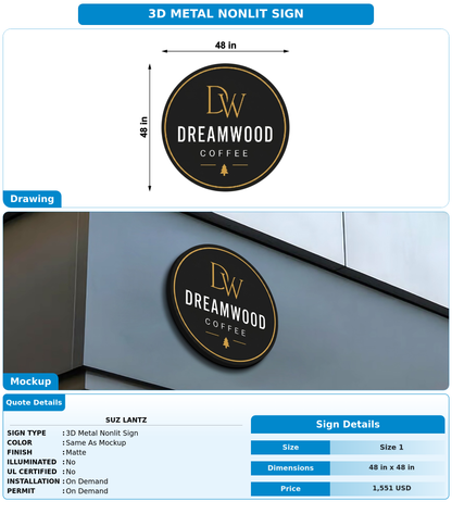 CUSTOM MOCKUP SIGN FOR Suz Lantz