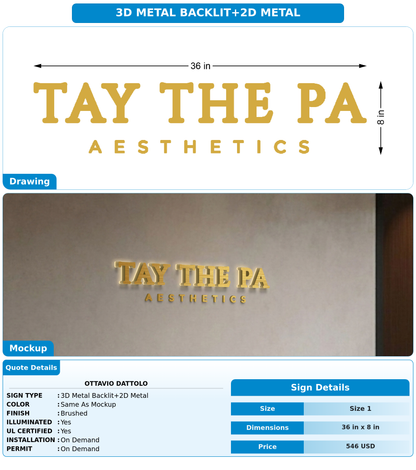 CUSTOM MOCKUP SIGN FOR Ottavio Dattolo