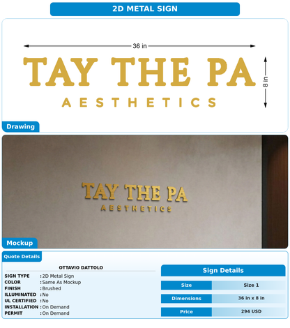 CUSTOM MOCKUP SIGN FOR Ottavio Dattolo
