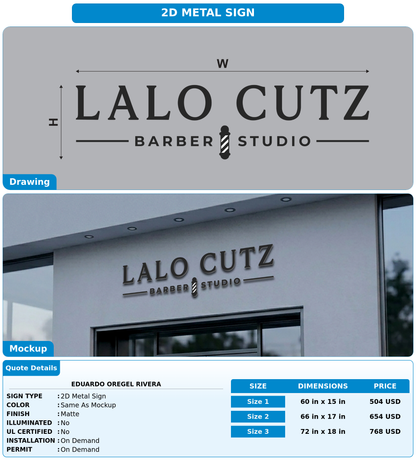 CUSTOM MOCKUP SIGN FOR Eduardo Oregel Rivera