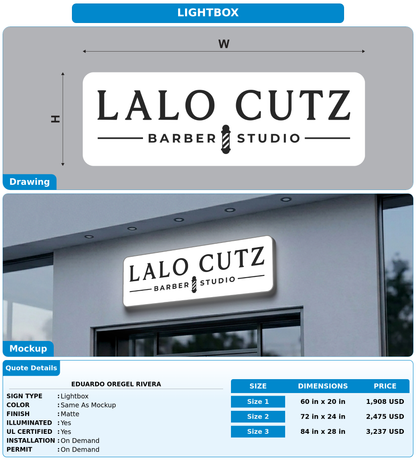 CUSTOM MOCKUP SIGN FOR Eduardo Oregel Rivera