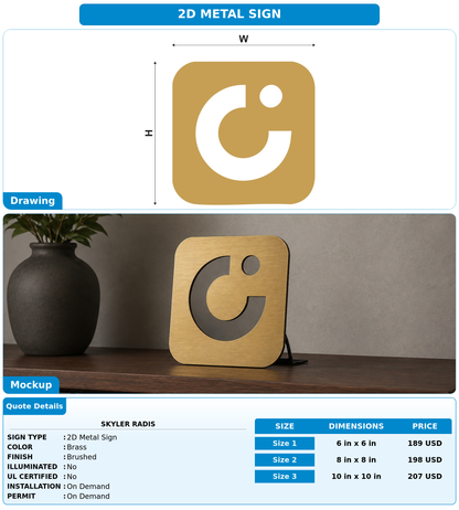 CUSTOM MOCKUP SIGN FOR Skyler Radis