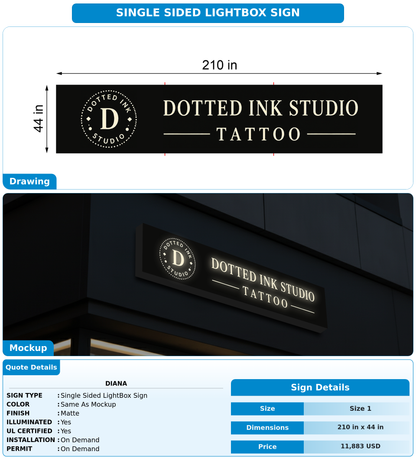 CUSTOM MOCKUP SIGN FOR Diana