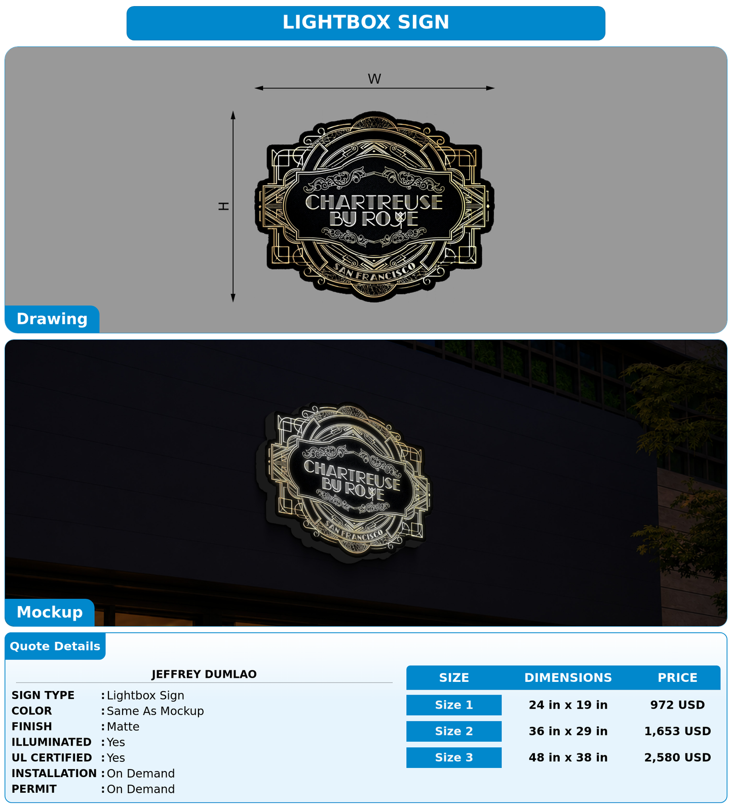 CUSTOM MOCKUP SIGN FOR Jeffrey Dumlao