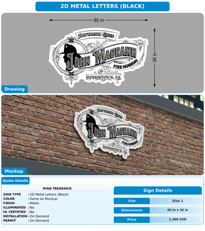 CUSTOM MOCKUP SIGN FOR Ryan TreDenick