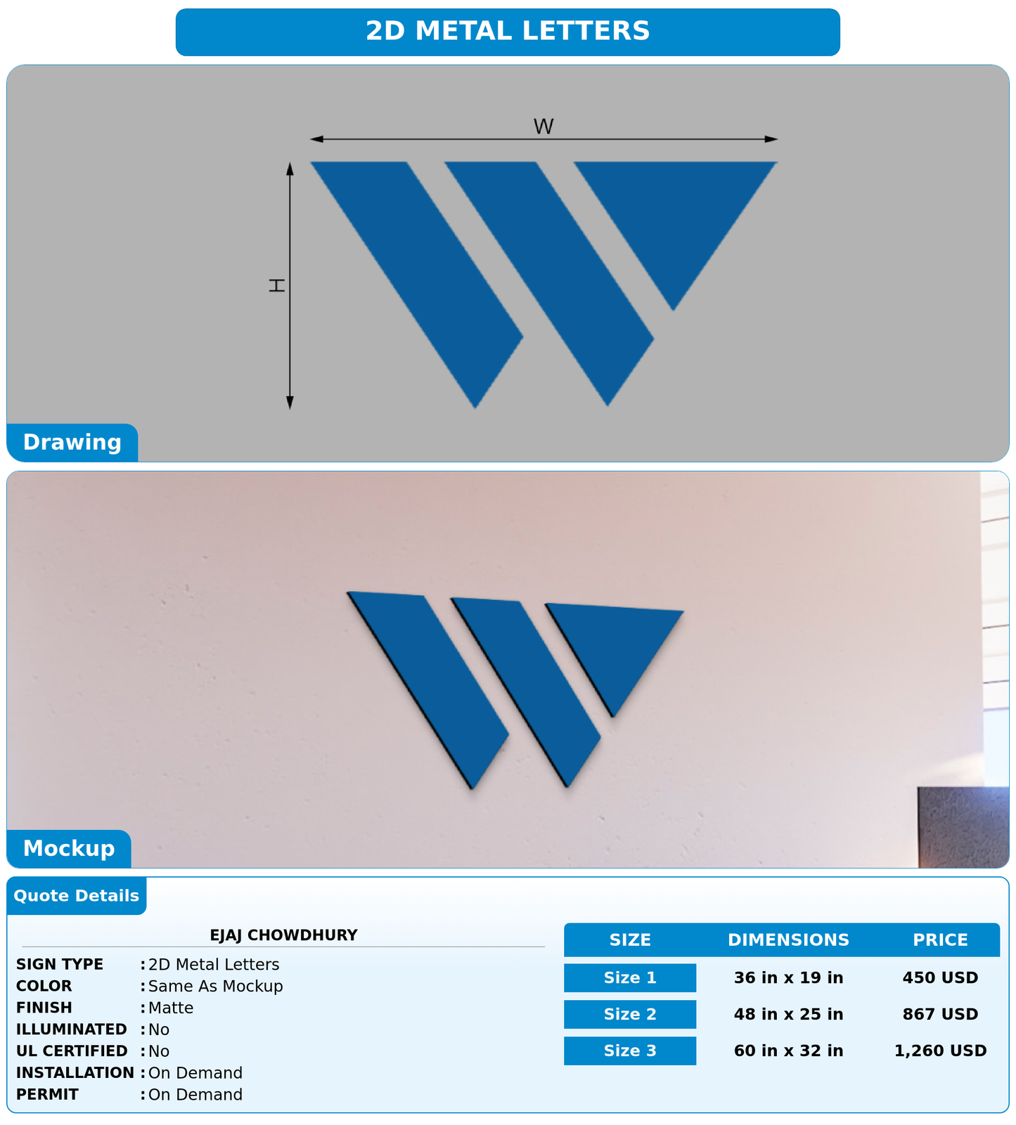 CUSTOM MOCKUP SIGN FOR Ejaj Chowdhury