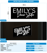 CUSTOM MOCKUP SIGN FOR Emily Swanson