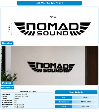CUSTOM MOCKUP SIGN FOR Matthew Trevino