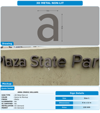 CUSTOM MOCKUP SIGN FOR Anna (PARKS) Williams